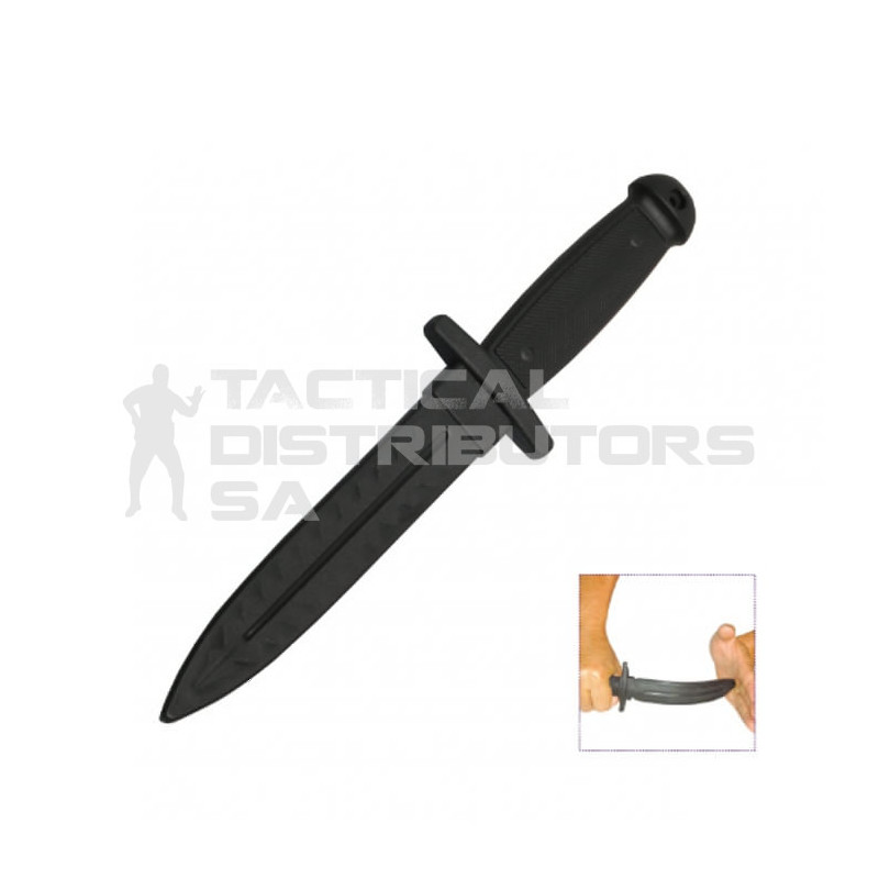 DZI Rubber Training Knife 31cm - Black