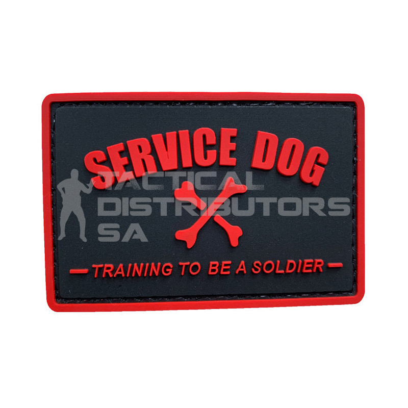 TacSpec "Service Dog" PVC Velcro Patch