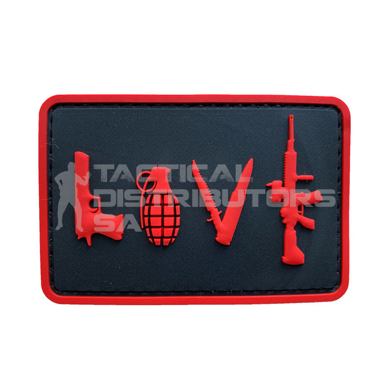 TacSpec "Love" PVC Velcro Patch
