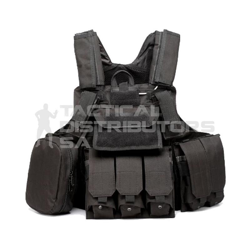 Shield MOLLE Level IIIA Front, Side & Back Vest + Pouches...