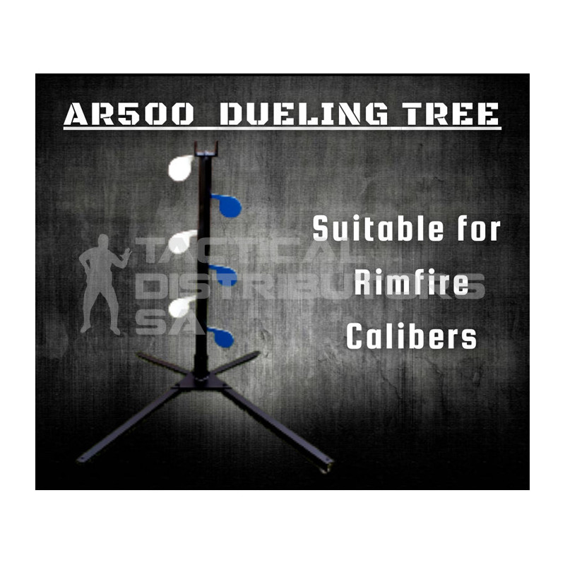AR500 Steel Dueling Tree Complete Set 1.2m - Rimfire...