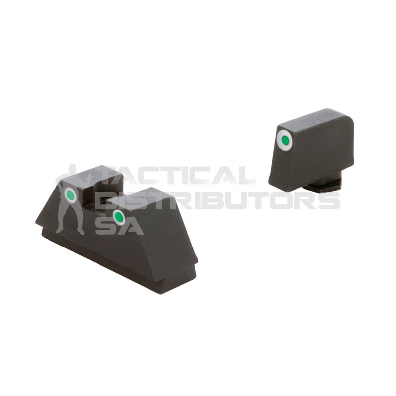 Ameriglo Suppressor Height Night Sight Set for Glock