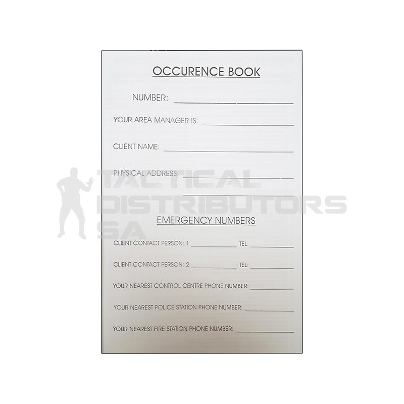 Occurrence Book (OB Book) -...