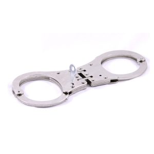 double link nickel handcuffs 001. double link nickel handcuffs 001