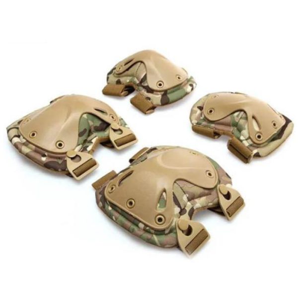 dzi hard shell tactical knee and elbow pad set 002. TacSpec Basic Hard Shell Tactical Knee and Elbow Pad Set - Various
