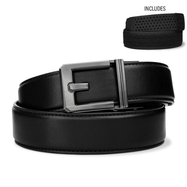 kore-executive-protection-hybrid-belt-15-x3-buckle. Kore Executive Protection Hybrid Belt 1.5" X3 Buckle Gun Metal - Black - 24" - 48"