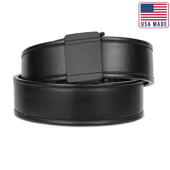 kore-reinforced-leather-duty-belt-2. Kore Reinforced Leather Duty Belt 2.25" D1 Buckle - Black - 24" - 44"