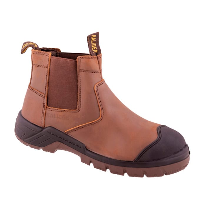 kaliber-ripsaw-safety-shoe-001. Kaliber Ripsaw Classic Non Steel Toe Safety Shoe - Brown