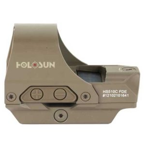 hs510c-fde-holosun-hs510c-sight-selectible-reticle. Holosun HS510C Sight Selectible Reticle/Solar Panel/QD Mount - Red Reticle - FDE