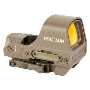 hs510c-fde-holosun-hs510c-sight-selectible-reticle. Holosun HS510C Sight Selectible Reticle/Solar Panel/QD Mount - Red Reticle - FDE